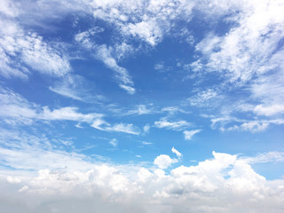 Blue sky and white cloud