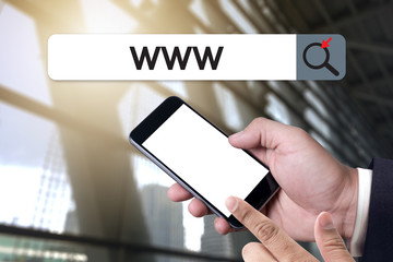 WWW Website Online Internet Web Page computer Browser Connection Network Concept to use www