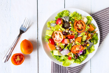 mix fruit and vegetable salad