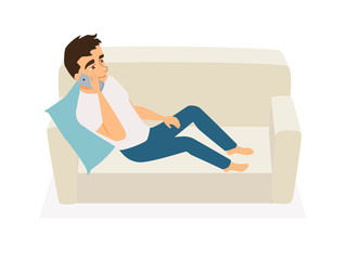 Man talking on phone