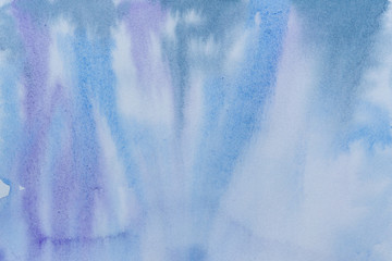 Ultramarine indigo watercolor abstraction