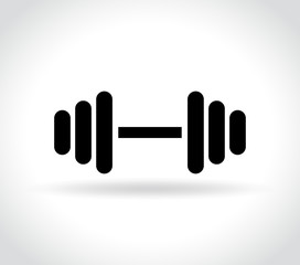 Obraz premium barbell icon on white background