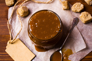 Homemade caramel sauce