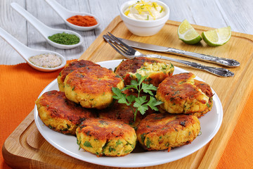 delicious fresh fried homemade fish cakes