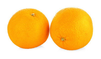 fresh orange isolated on white background