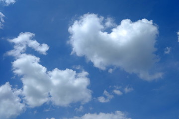 Plakat Blue Sky with Cloud Background.