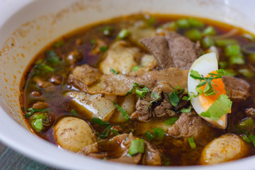 Dried pork noodle
