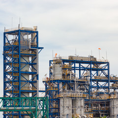 Fototapeta na wymiar Refinery tower in petroleum 