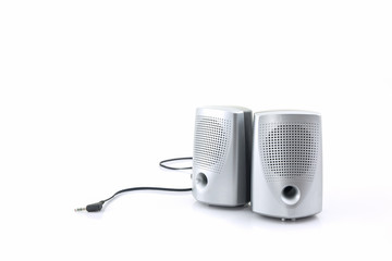 Small computer speakers.