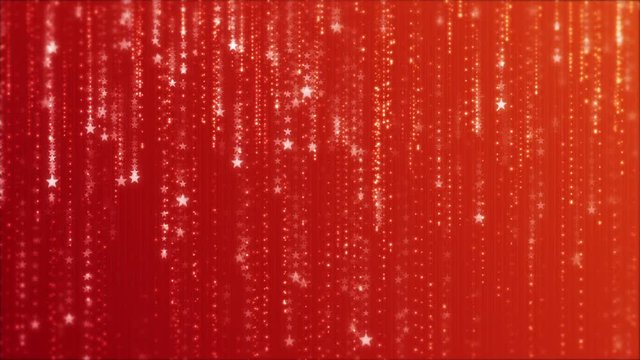Footage Falling stars on a red background