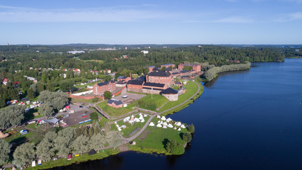 Fototapeta na wymiar Hämeenlinna castle top view
