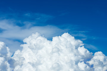 White clouds before are rain in the rains.