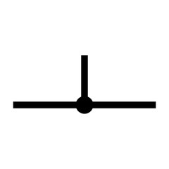 Location network segment black color icon .