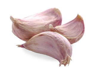 Garlic isolated on white