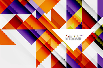 Fototapeta premium Triangle pattern design background