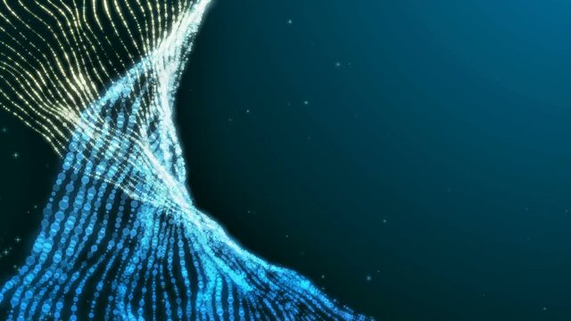 Abstract background with animation moving of lines