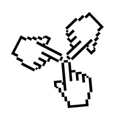 Three Hand Cursors