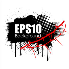 Abstract Retro Grunge Banner Vector Design