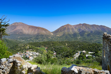 View of the green countryside