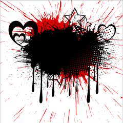 Grunge Holiday Splash Banner