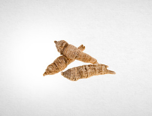 Ginseng or Dried Ginseng on a background.