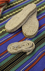 Esparto shoes handmade crafts in Navarre, Spain