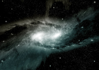 galaxy in a free space