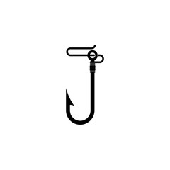 fish hook vector icon