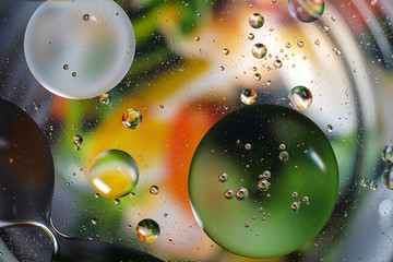 colorful background from water drops