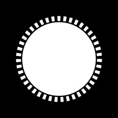 Sun white color icon .