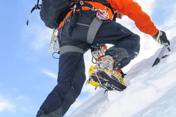 Photo sur Plexiglas Alpinisme montée raide jusqu& 39 au sommet