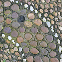 Obraz na płótnie Canvas pattern constructed with pebbles.