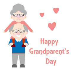 Happy grandparents. Elderly people are together