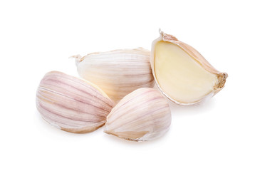 Garlic isolated on white background