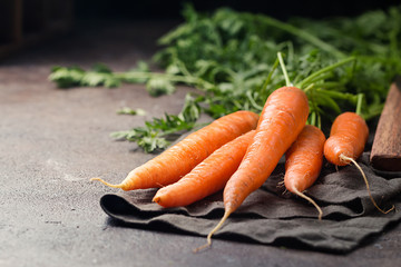 Fresh and sweet carrot