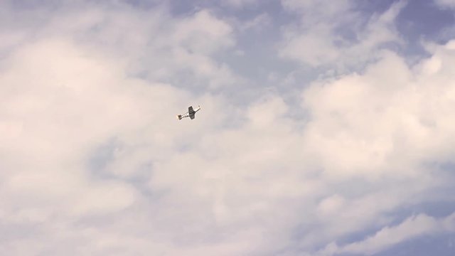 World War Two - American Warplane dive bombs nazi encampment at omaha beach