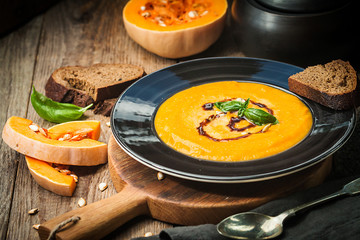 Pumpkin and carrot soup