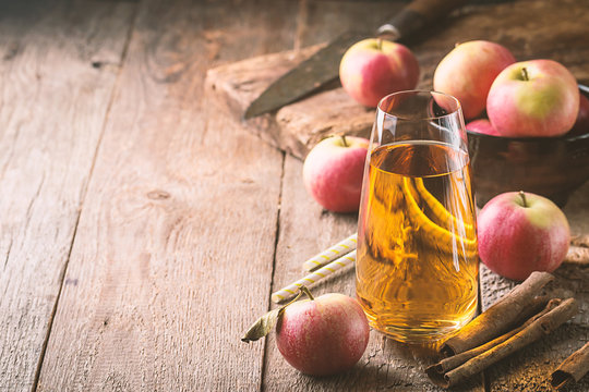 Glass Of Fresh Apple Juice