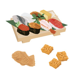 東京　名物　イラスト