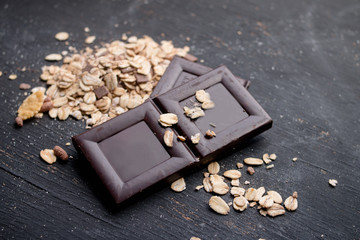 Dark Chocolate on Dark Background