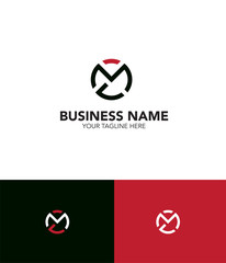 MD letter logo M logo D logo template