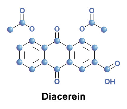 Diacerein or diacetylrhein anthraquinone