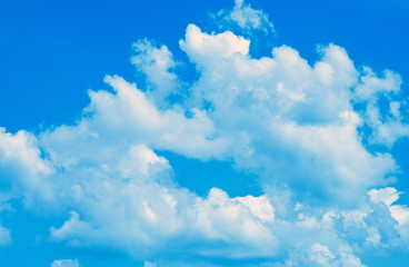 Obraz na płótnie Canvas Beautiful sky with white cloud. Background
