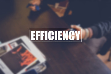 efficiency business background