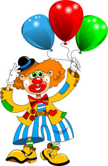 Obraz na płótnie Canvas Clown with balls