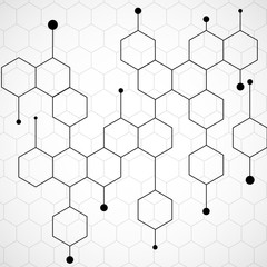 Abstract geometric background with cubes. Geometrical concept