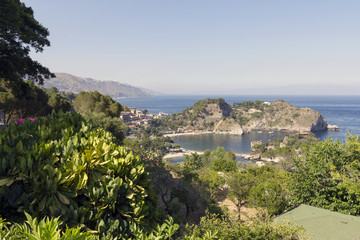 Fototapeta na wymiar Isola Bella island in Taormina, Italy