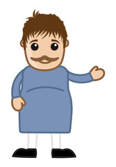 Funny Fat Cartoon Person