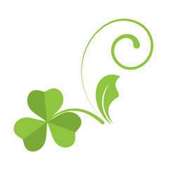 Vintage Green Flourish Element Design