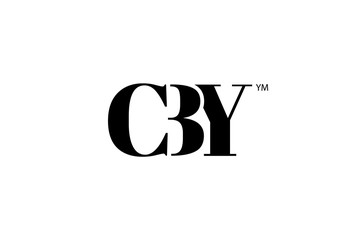 CBY Logo Branding Letter. Vector graphic design. Useful as app icon, alphabet combination, clip-art, and etc.